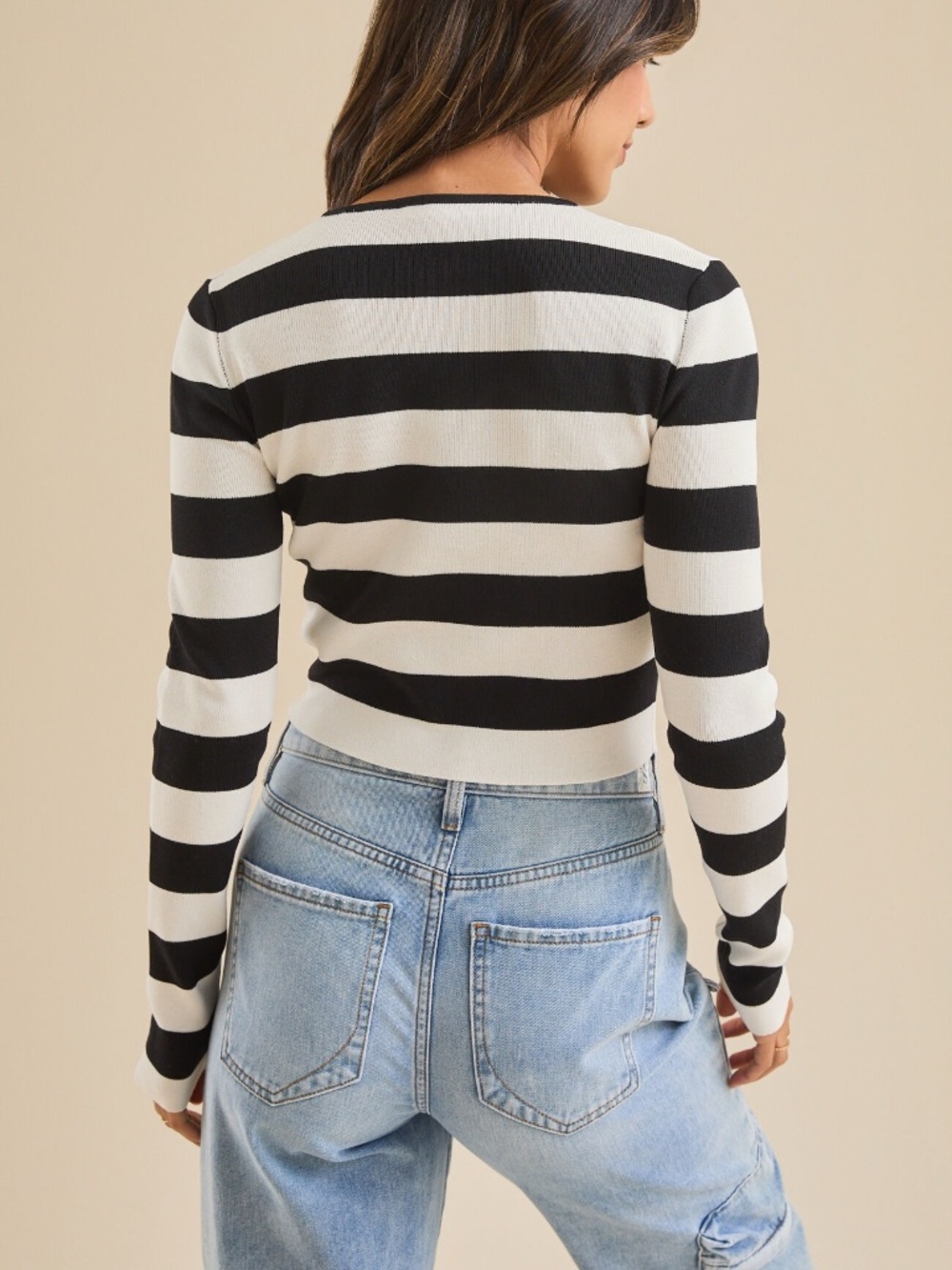 Nwt! Altar’d State | “Ivy” Striped Knit Top | Size Small